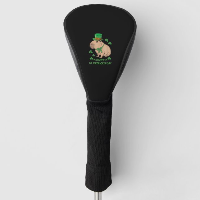 Couvre-club De Golf Cute Irish Capybara Leprechaun Bonne St Patrick (Devant)
