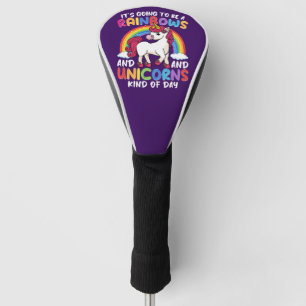 Couvre-club De Golf Cute Rainbow Unicorn Cool Anniversaire présent drô