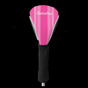 Couvre-club De Golf Cute Rose strié Feminine Golf Head Cover