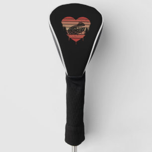 Couvre-club De Golf Cute Rouge Vintage Coeur Pizza Saint-Valentin