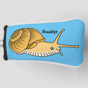 Couvre-club De Golf Cute yellow snail cartoon