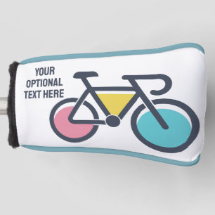 Couvre-club De Golf Cyclisme de texte personnalisé