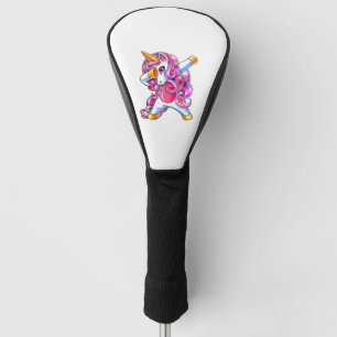 Couvre-club De Golf Dabbing Unicorn Anniversaire Chemise Filles mignon
