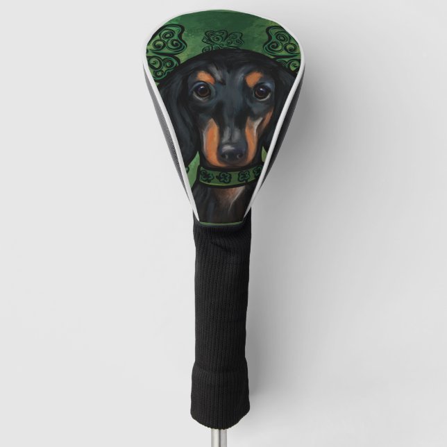 COUVRE-CLUB DE GOLF DACHSHUND          (Devant)