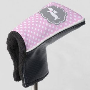 Couvre-club De Golf Dachshund Pink Polka Dot Golf Head Cover Putter