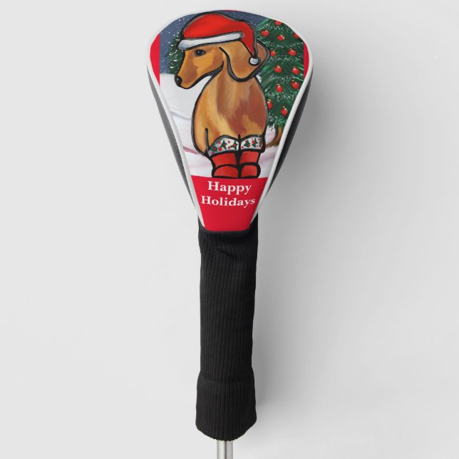 Couvre-club De Golf Dachshund rouge    (Devant)