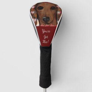 Couvre-club De Golf Dachshund Rouge   