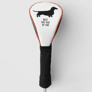 Couvre-club De Golf Dachshund Silhouette Wiener Dog Personnalisé