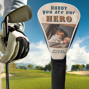 Couvre-club De Golf Daddy Hero Aquarelle Père Keepsar Photo de famille
