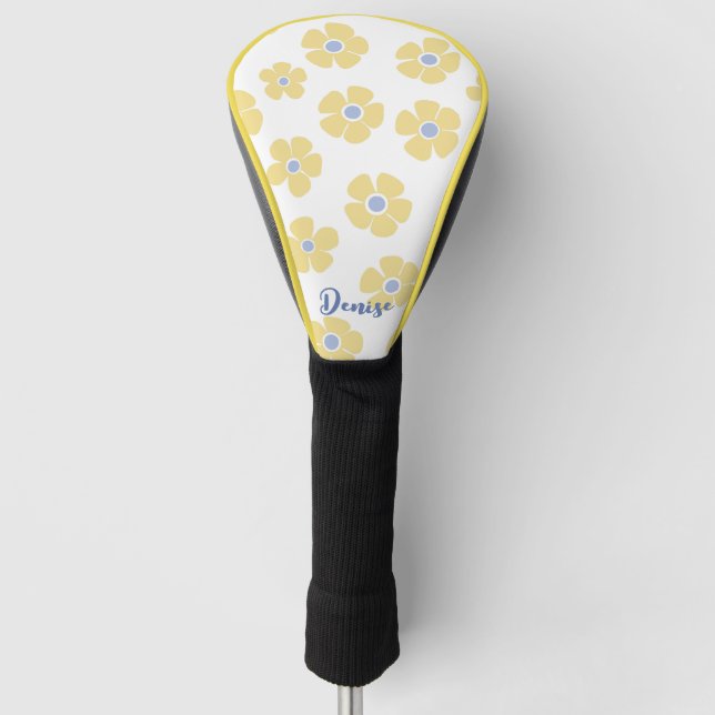 Couvre-club De Golf Daisées jaunes (Devant)