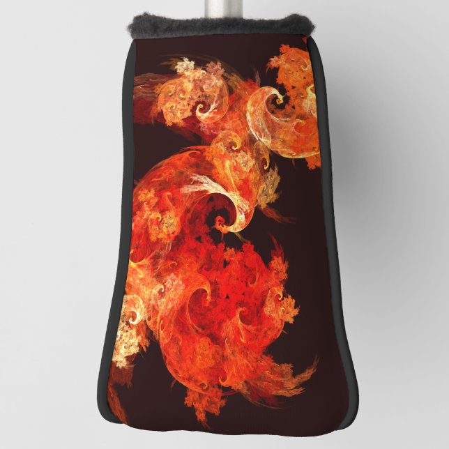 Couvre-club De Golf Danse Feux d'artifice Art Abstrait (Tourné à 90°)