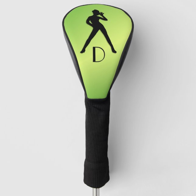 Couvre-club De Golf Danse moderne Green Initial (Devant)