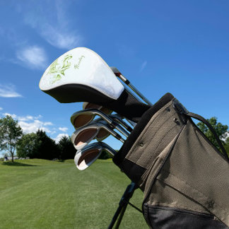 Couvre-club De Golf Dauphin vert Couvercle de tête de golf personnalis