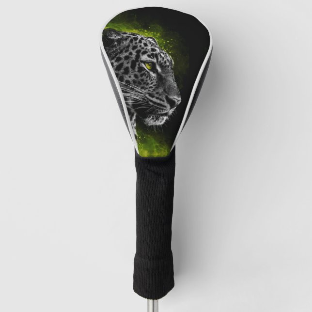 Couvre-club De Golf de leopardo con humo verde (Devant)