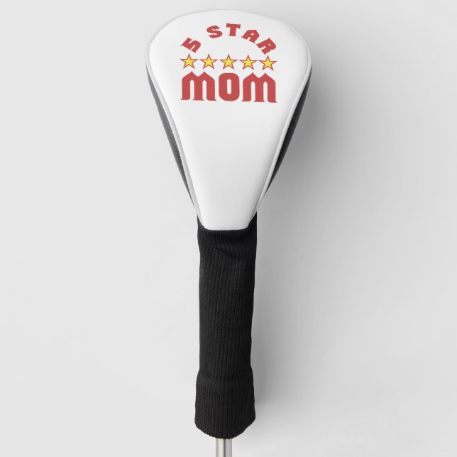 Couvre-club De Golf Décerner 5 étoiles à Maman (Devant)