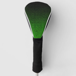Couvre-club De Golf Dégradé de Parties scintillant noire et verte tomb