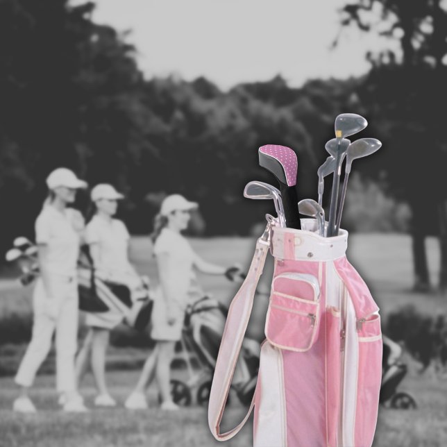 Couvre-club De Golf Délice pois rose (Dotty Delight Pink Golf Head Cover)