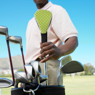 Couvre-club De Golf Délice pois vert