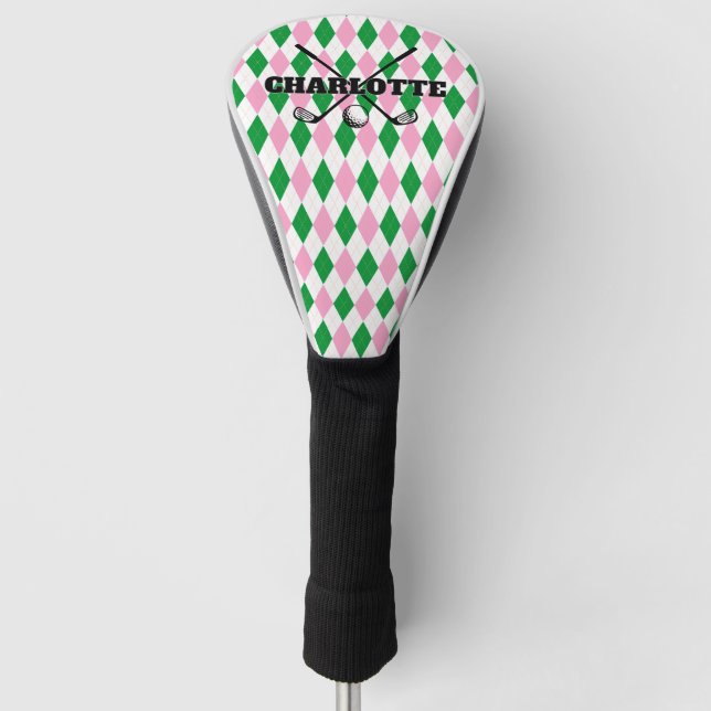 Couvre-club De Golf Dernier Golf Bachelorette Rose Vert (Devant)