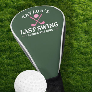 Couvre-club De Golf Dernier Tour de Swing Avant le Golf de Bachelorett