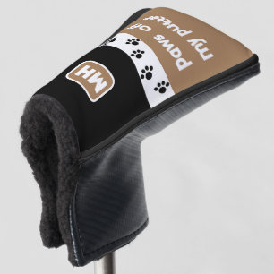Couvre-club De Golf Des pattes amusantes de mon beignet avec des initi