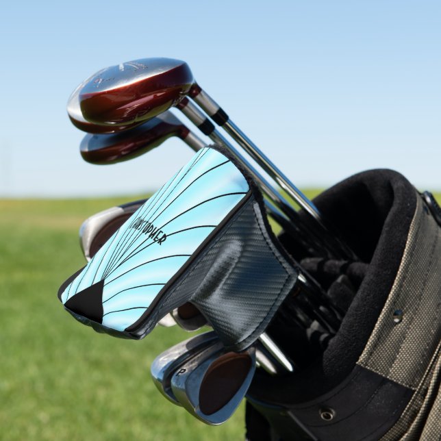 Couvre-club De Golf Design Art déco bleu (In Situ)