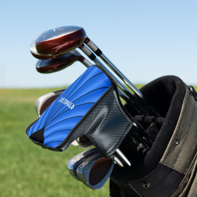 Couvre-club De Golf Design Art déco bleu (In Situ)