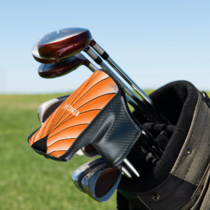Couvre-club De Golf Design Art déco orange
