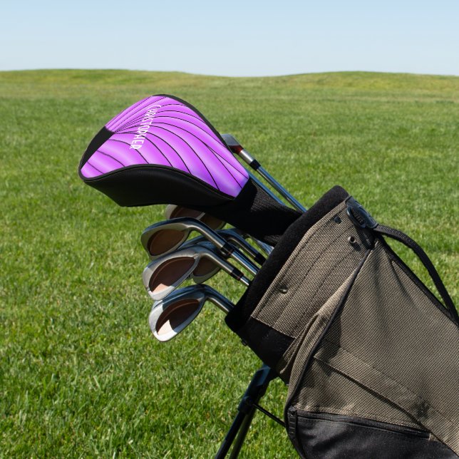 Couvre-club De Golf Design Art Déco violet (In Situ)