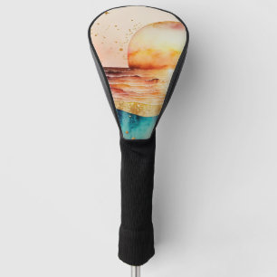Couvre-club De Golf Design de la gamme Watercolor Beach 3