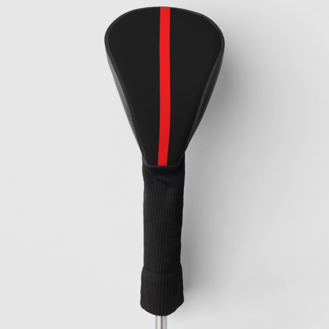 Couvre-club De Golf Design graphique en ligne rouge mince symbolique s (Devant)