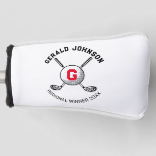 Couvre-club De Golf Design minimaliste Élégant Golf Monogramme