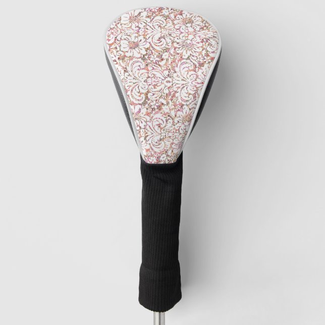 Couvre-club De Golf Design vintage rose pâle (Devant)