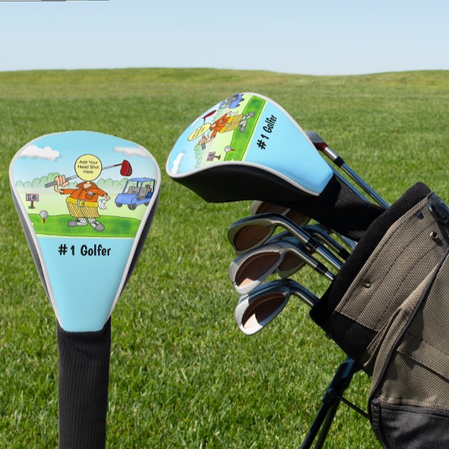 Couvre-club De Golf Dessin amusant sur le golf (Funny Cartoon Golf Head Cover)