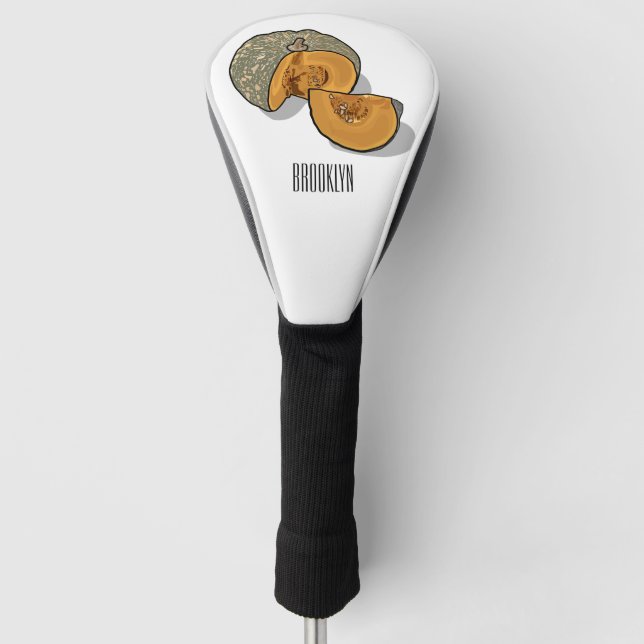Couvre-club De Golf dessin animé citrouille (Devant)