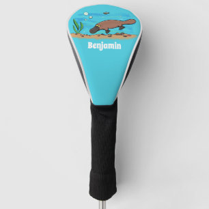 Couvre-club De Golf Dessin de natation Cute Platypus