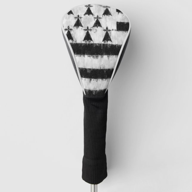 Couvre-club De Golf Dessin de peinture à l'huile bretonne (Devant)
