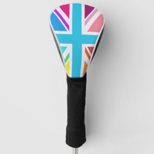 Couvre-club De Golf Dessin du drapeau Union Jack multicolore