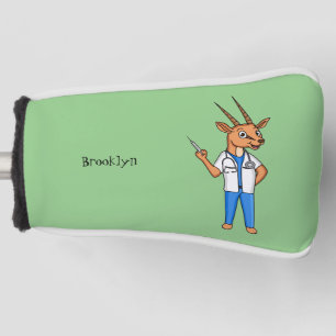 Couvre-club De Golf Dessin du médecin de l'antilope Cute Gemsbok