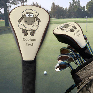 Couvre-club De Golf Dessin en mouton beige
