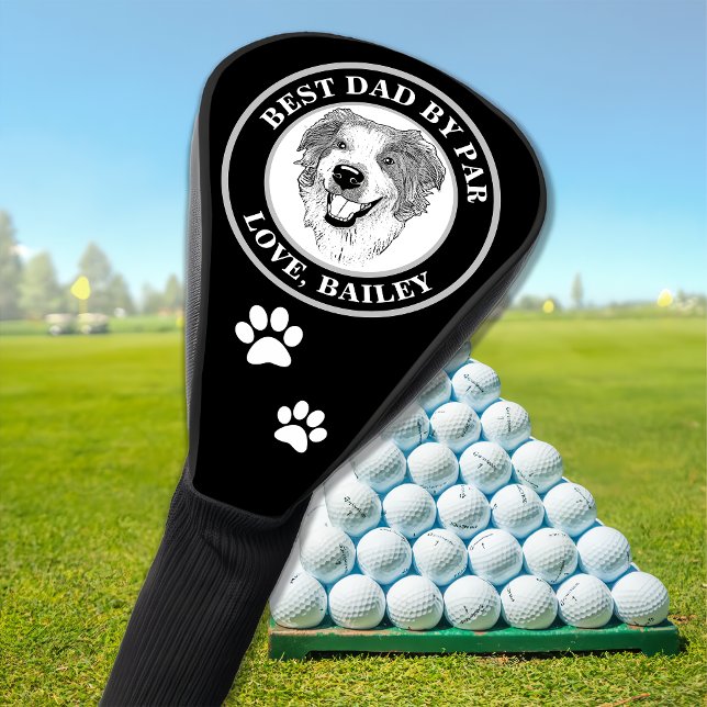 Couvre-club De Golf Dessin personnalisé du chien berger australien (Créateur téléchargé)