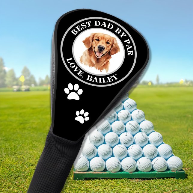 Couvre-club De Golf Dessin personnalisé Golden Retriever Dog (Créateur téléchargé)