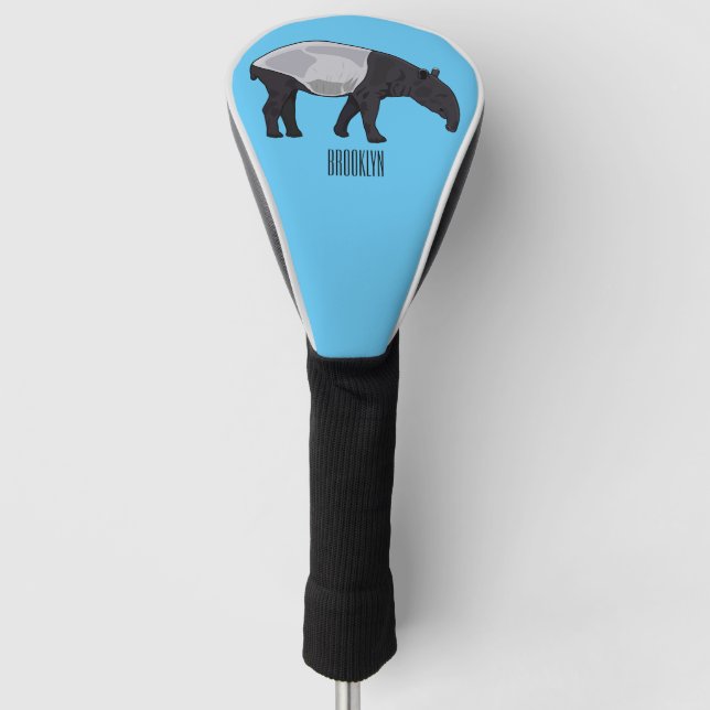 Couvre-club De Golf Dessin sur Tapir (Devant)