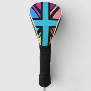 Couvre-club De Golf Dessin Union Jack/Flag multicolore+noir