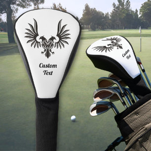 Couvre-club De Golf Deux Housse De Tête De Golf D'Aigle En Tête
