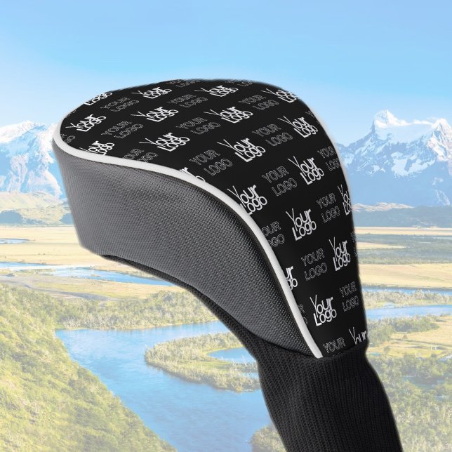 Couvre-club De Golf Deux logos ou images Motif répétitif (Créateur téléchargé)