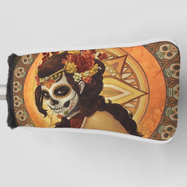 Couvre-club De Golf Dia De Los Muertos Throw Pillow (Devant)