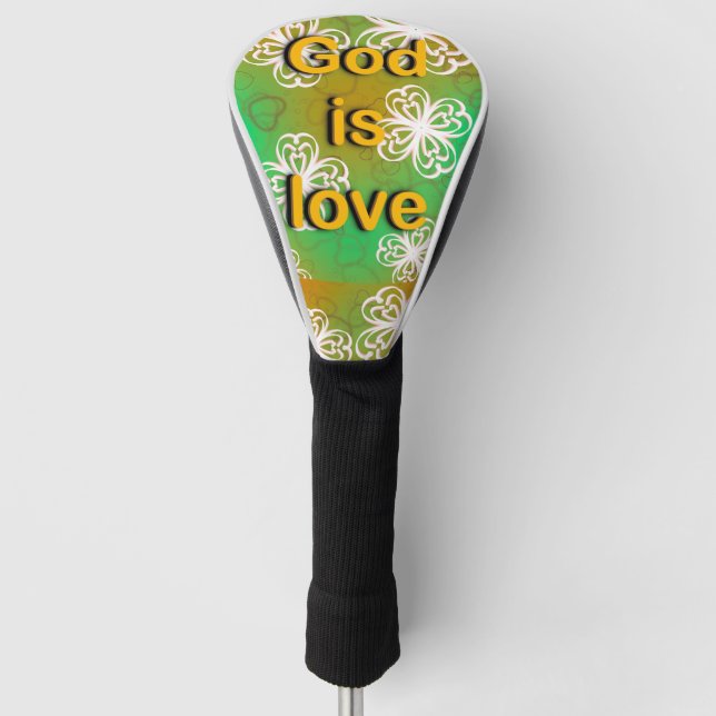 Couvre-club De Golf Dieu est amour (Devant)
