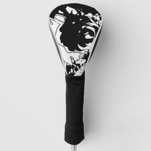 Couvre-club De Golf Doodle de fleurs