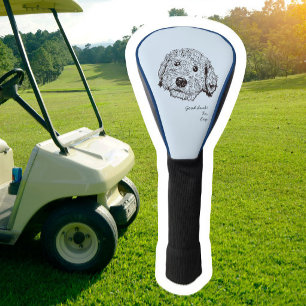 Couvre-club De Golf Doodle doré